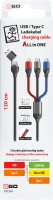 USB/C>C/Micro/Lightning AiO (1,2m) mehrfarbig