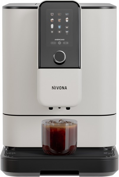 Nivo 8112 Kaffee-Vollautomat Cremeweiß, Cappuccino, Stahl-Kegel-Mahlwerk, 15 bar, 1,8 l, Apps ladbar