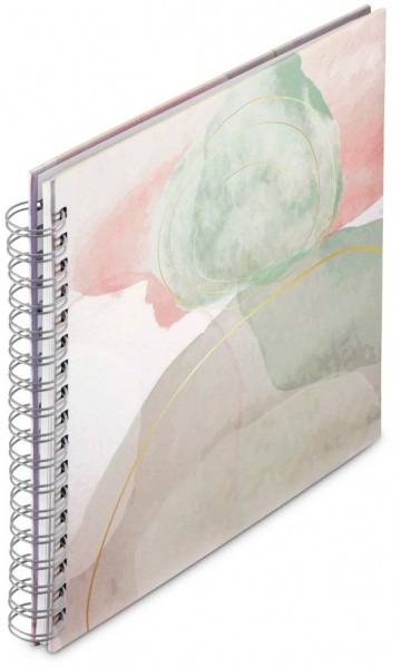 Spiral-Album Watercolor 28x24cm grün