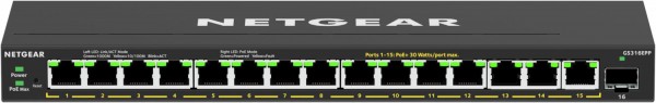 GS316EPP 16-Port Gigabit Ethernet Switch