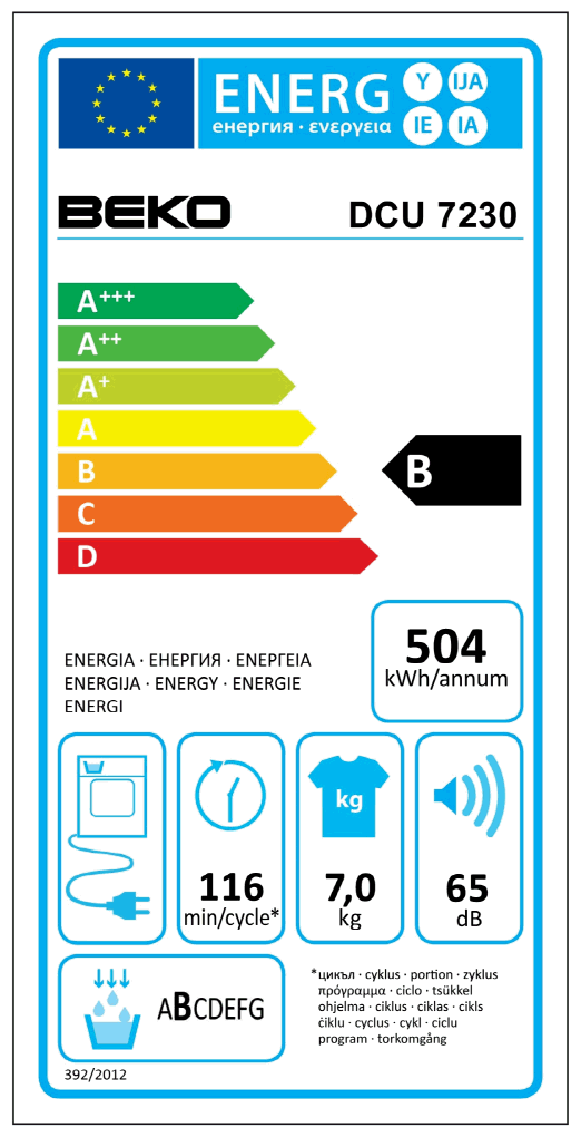 Beko DCU 7230 Kondensations-Wäschetrockner weiß / B | EURONICS