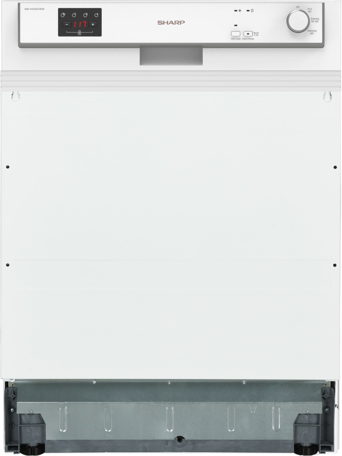 QW-HX12S47EW-DE teilintegrierbarer 60 cm Geschirrspüler weiß