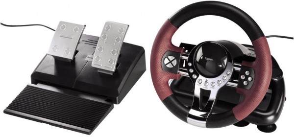 Hama PS3 Racing Wheel Thunder V 5 Lenkrad mit Pedalen und Schaltung
