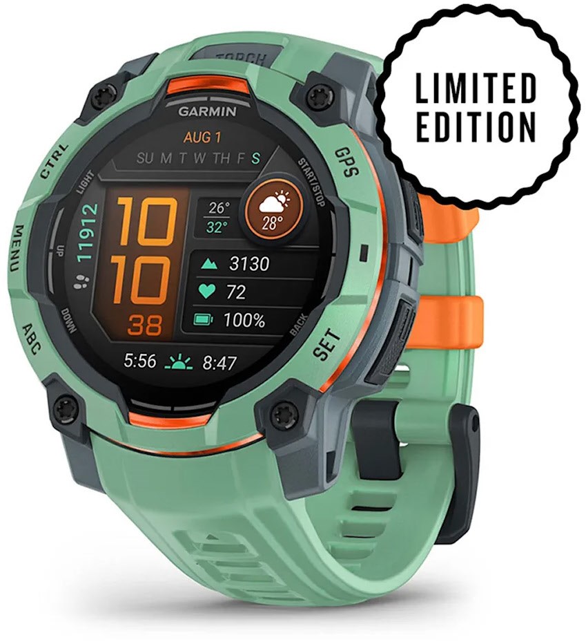 Image of Instinct 3 AMOLED (45mm) Multisport-Smartwatch twilight/neo tropic