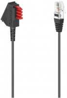 DSL-Box-Kabel (3m) TAE-F-Stecker>Modular-Stecker 8p2c schwarz