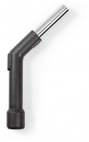 VCBE11432 Handgriff gebogen 32mm Schraubenmanschette + Klick-Ring Staubsauger-Zubehör