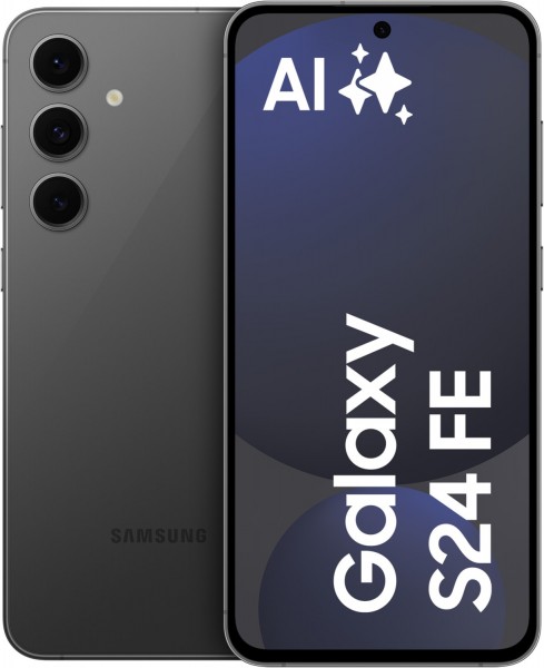 Galaxy S24 FE (128GB) Smartphone schwarz, 50 MP Kamera, 6,7 Zoll Display, 42 Std. Akku, 5G, Android