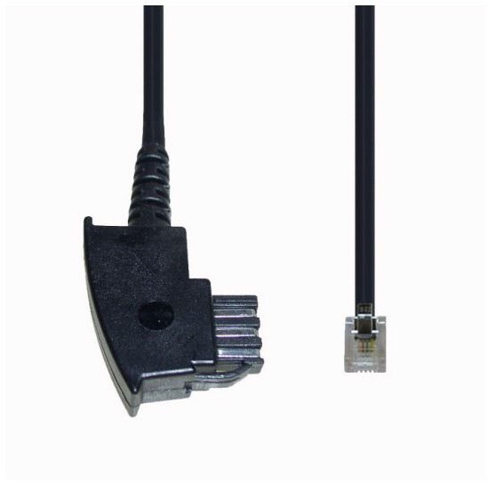 T 36 Kab. TAE-F>We-St.6/4pol.,6m Telefon-Adapter