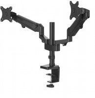 Monitorarm (27") 2-Arme Gasfeder schwarz