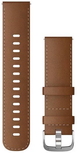 QuickChange Lederarmband (22mm) braun/silber