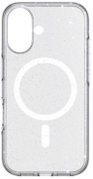 Mag Glitter Case für Apple iPhone 16 transparent