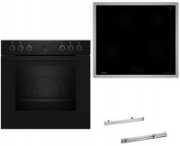 HLE210I Herdset mit Induktionskochfeld bestehend aus E1CCD2AK4+M56SBF1M0+Z11TI15X0 schwarz + edelstahl