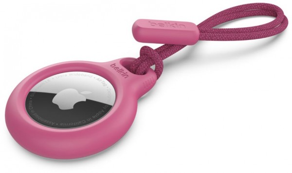 Secure Holder mit Schlaufe für AirTag pink