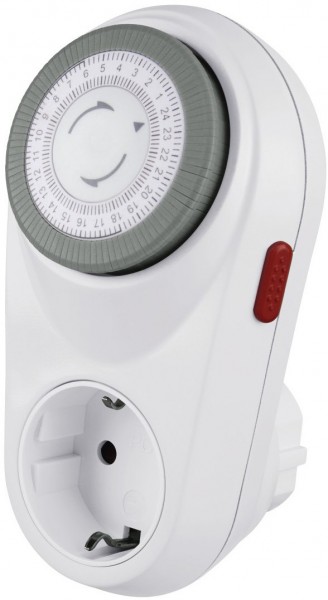 Mechanische Zeitschaltuhr Curved weiss