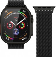 Watch Straps Woven Loop Armband für Apple Watch (40/41/42mm) schwarz