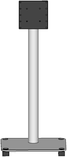 QX200-KG (bis 65") TV-Bodenständer