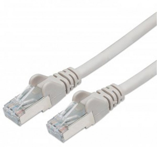 Patchkabel mit Cat7-Rohkabel S/FTP grau (1m)