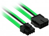 8-Pin PCI-E Verlängerung Single (0,3m) grün/weiß/schwarz