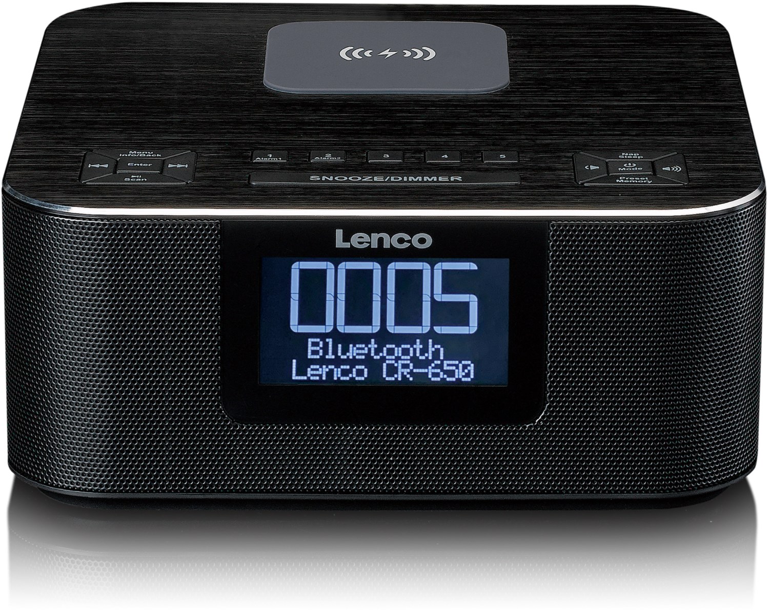 CR-650 Uhrenradio mit Ladestation