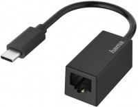 USB-C auf RJ45/LAN-Adapter Gigabit Ethernet 10/100/1000 Mbit/s schwarz