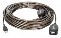 USB-Repeater Kabel USB 2.0 (20m) silber