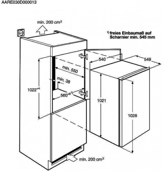 AEG buy Einbau - Kühlschrank SFB510F1AS