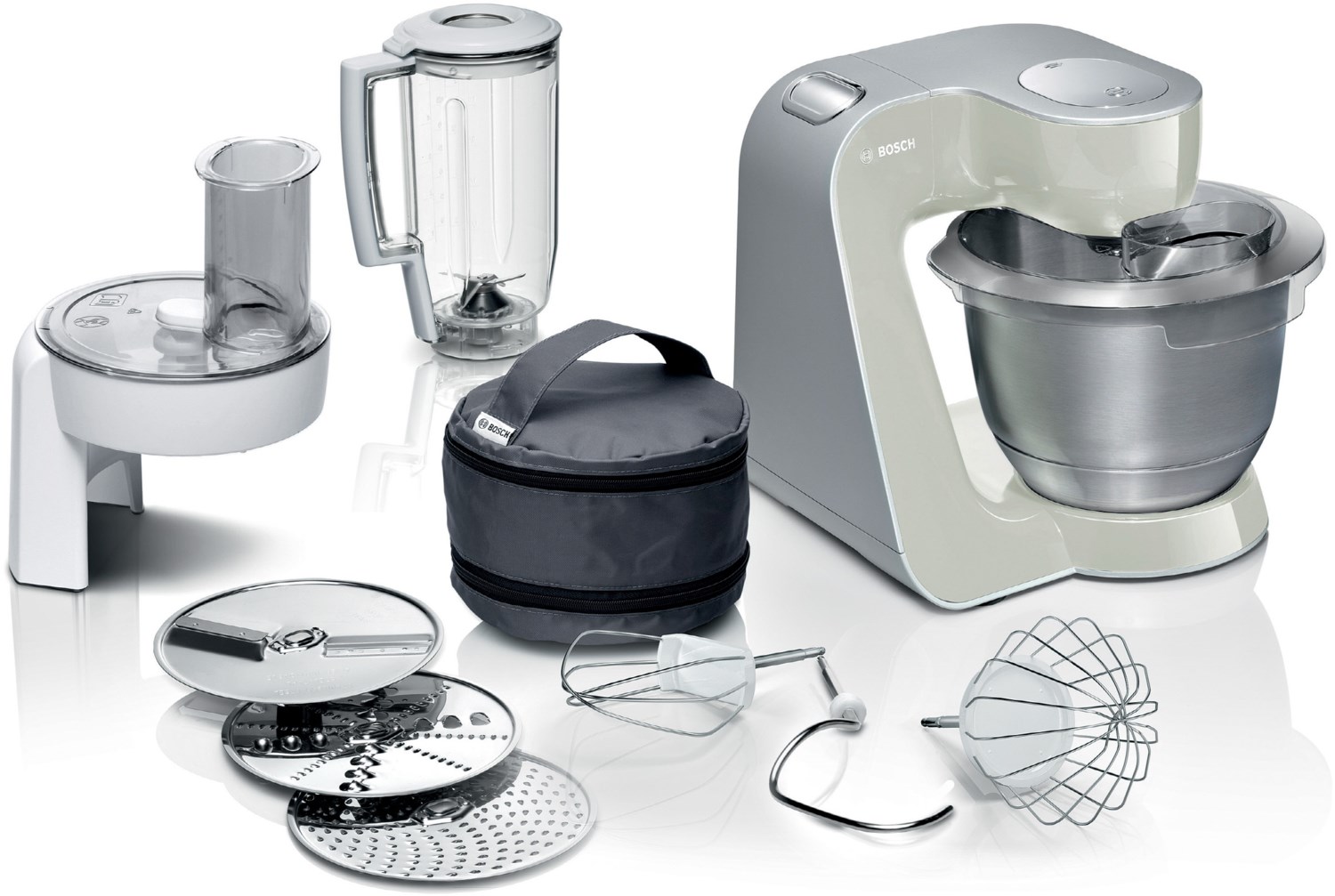 MUM58L20 Küchenmaschine mineral grau/silber