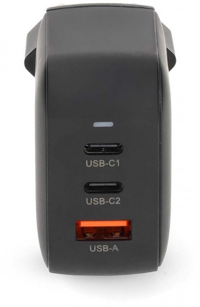 WGCHA70WBK GaN Netzladegerät (70W) USB, 2x USB Type-C schwarz