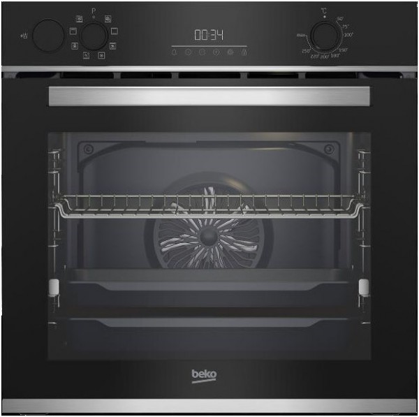 b300 BBIS13300X Einbaubackofen schwarz/edelstahl, 72 l, 59,4 cm breit, A