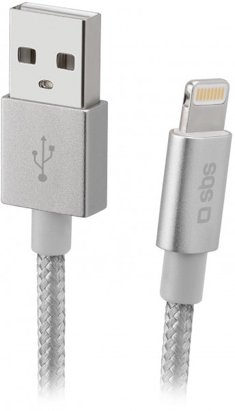 USB > Lightning Kabel (1m) silber