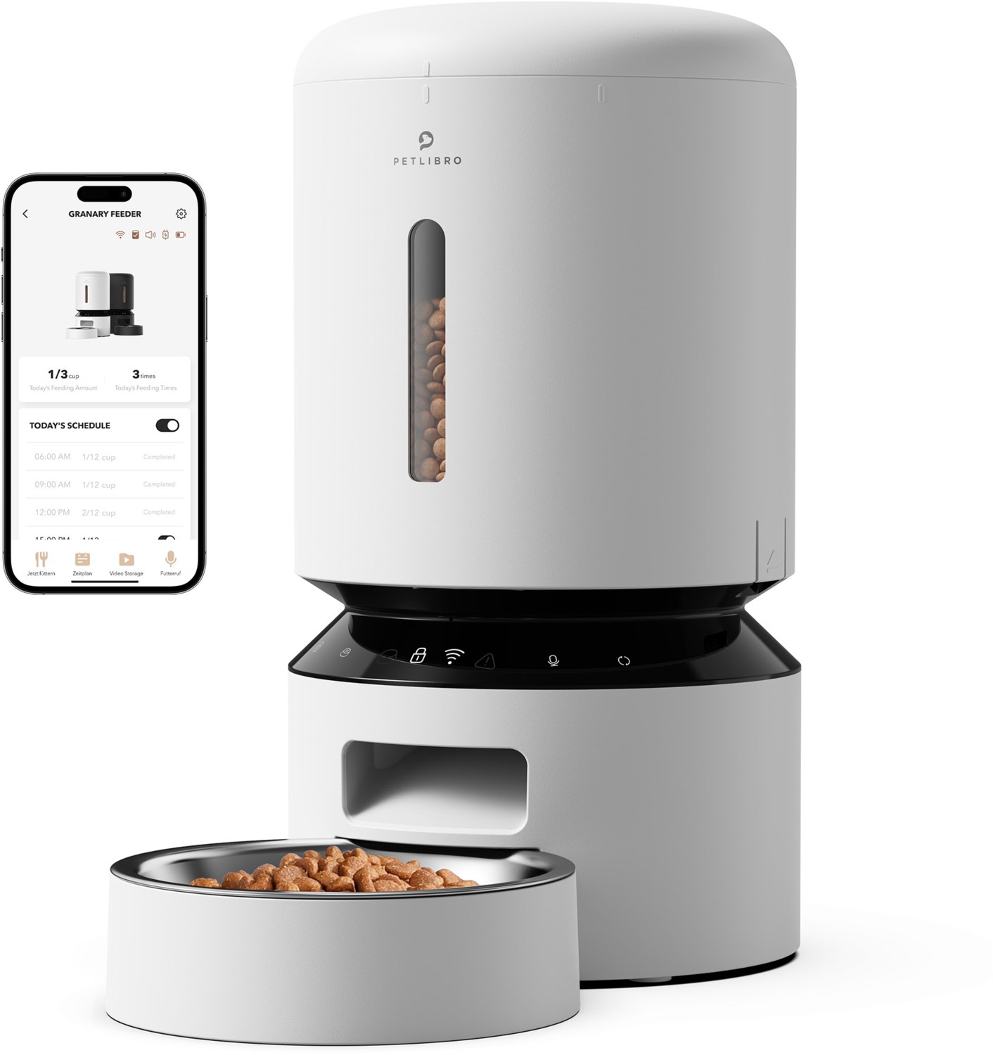 Granary WiFi Dual (5l) Automatischer Futterspender weiß