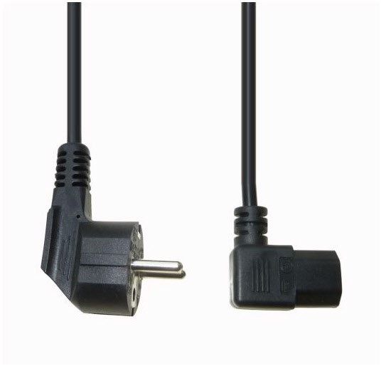 SW 20 Kaltgeräte-Kabel (2m) schwarz
