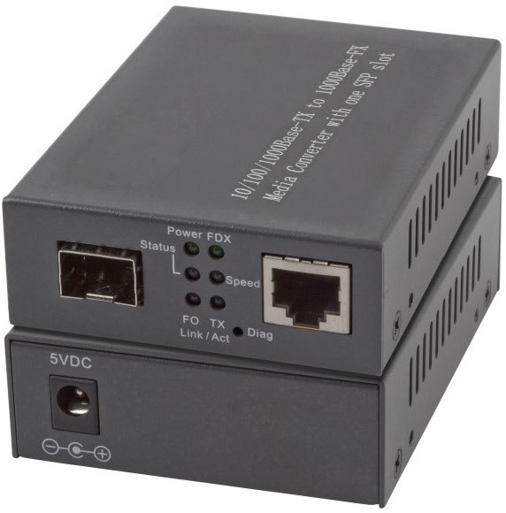 Media Konverter RJ-45 > SFP Gigabit Ethernet