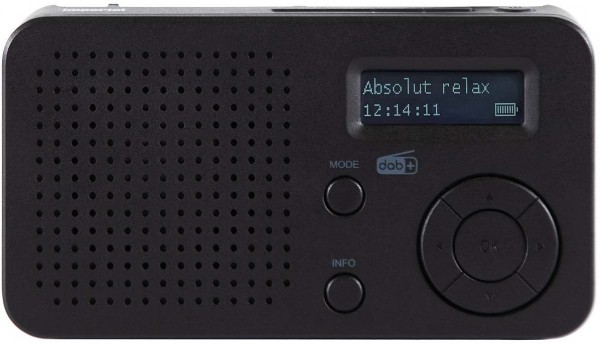 DABMAN 17 Portables Radio schwarz