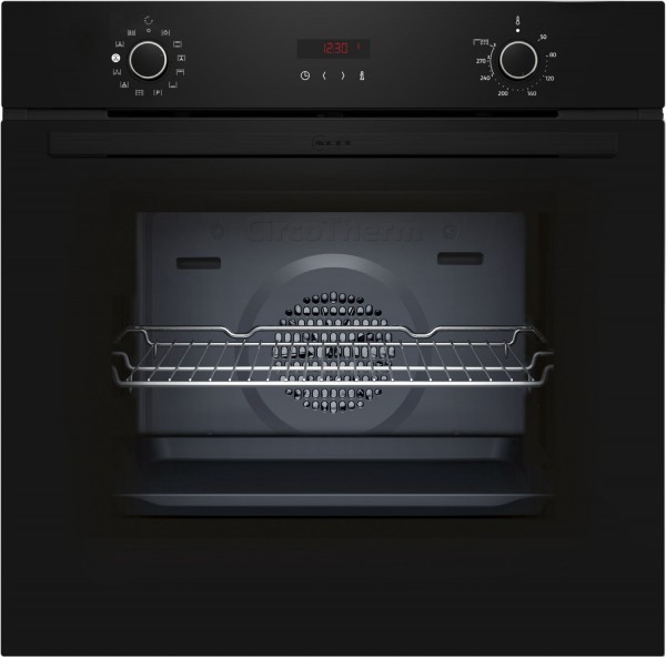 B2CVG6AK3 Backofen mit Dampfunterstützung schwarz, 71 l, Pizza-Stufe, pyrolytische Selbstreinigung, 59,4 cm breit, A+