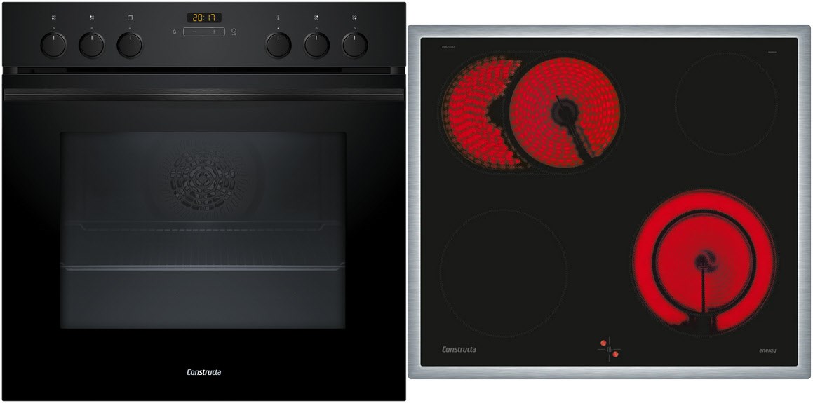 Image of CX53EK05T Herdset bestehend aus CH4M61163 + CM623052 schwarz + edelstahl