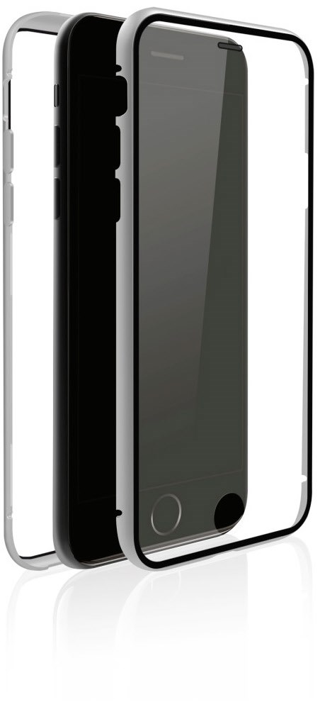 Cover 360° Glass für iPhone 7/8 silber