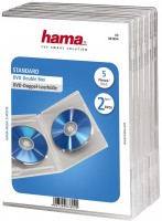 DVD Doppel-Leerhülle 5er transparent