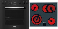 TwinSet Comfort Herdset bestehend aus H 2459 E + KM 6003 LPT obsidianschwarz + edelstahl