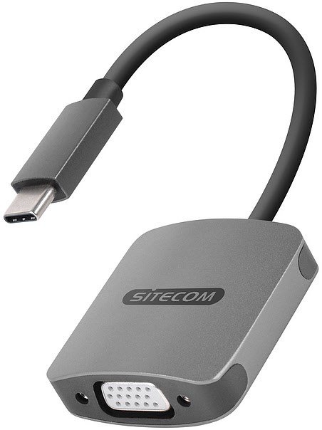 USB-C > VGA + Adapter inkl. USB-C Power Delivery