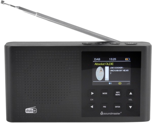DAB165SW Portables Radio schwarz