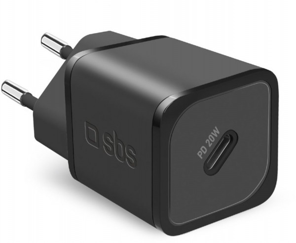USB-C GaN Mini-Wandladegerät (20W) schwarz