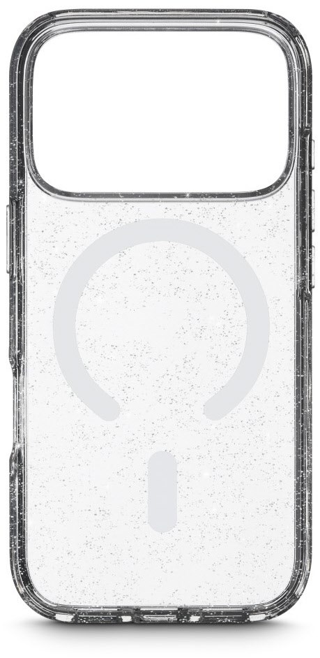 Cover Mag Glitter für iPhone 17 Pro transparent