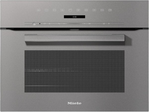 H 7244 BP Kompakt-Backofen graphitgrau, 49 l, pyrolytische Selbstreinigung, 59,5 cm breit, A+