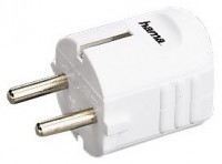 Schutzkontakt-Stecker weiß