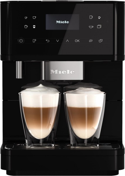 CM 6160 Kaffee-Vollautomat obsidianschwarz, Latte Macchiato/Cappuccino/Milchkaffee, Stahl-Kegel-Mahlwerk, 15 bar, 1,8 l, Steuerung über Smartphone