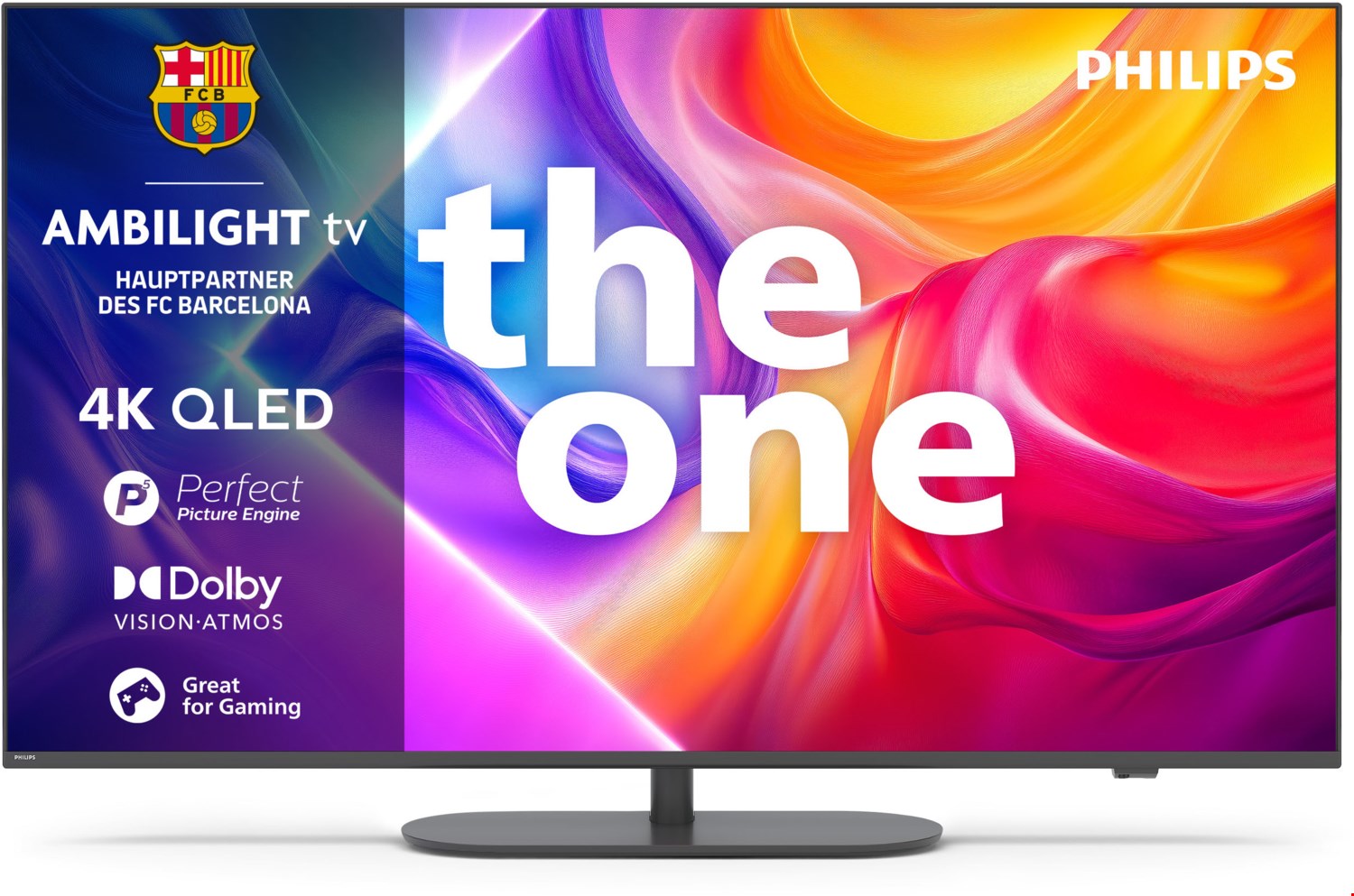 43PUS9000/12 The One 108 cm (43") QLED Ambilight TV grau, 4K Ultra HD, Smart-TV, 120 Hz, DVB-T2/DVB-C/DVB-S2, Sprachsteuerung