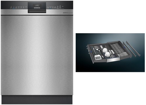 SN43ESS2BD Unterbau-Geschirrspüler 60 cm bestehend aus SN43ES02BD + SZ36DB04 edelstahl