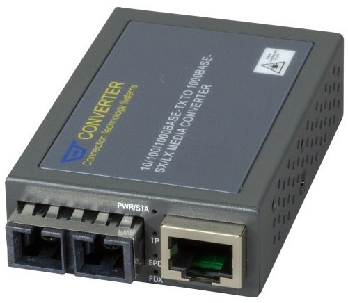 Kompakt Media Konverter Gigabit Ethernet, bis 0,55 km