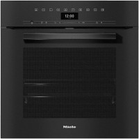H 7460 B Einbaubackofen obsidianschwarz, 76 l, schnelles Vorheizen, Rückwand katalytisch beschichtet, 59,5 cm breit, A+